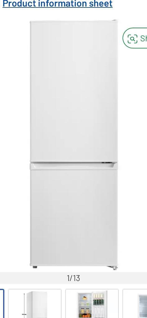 bush fridge freezer white